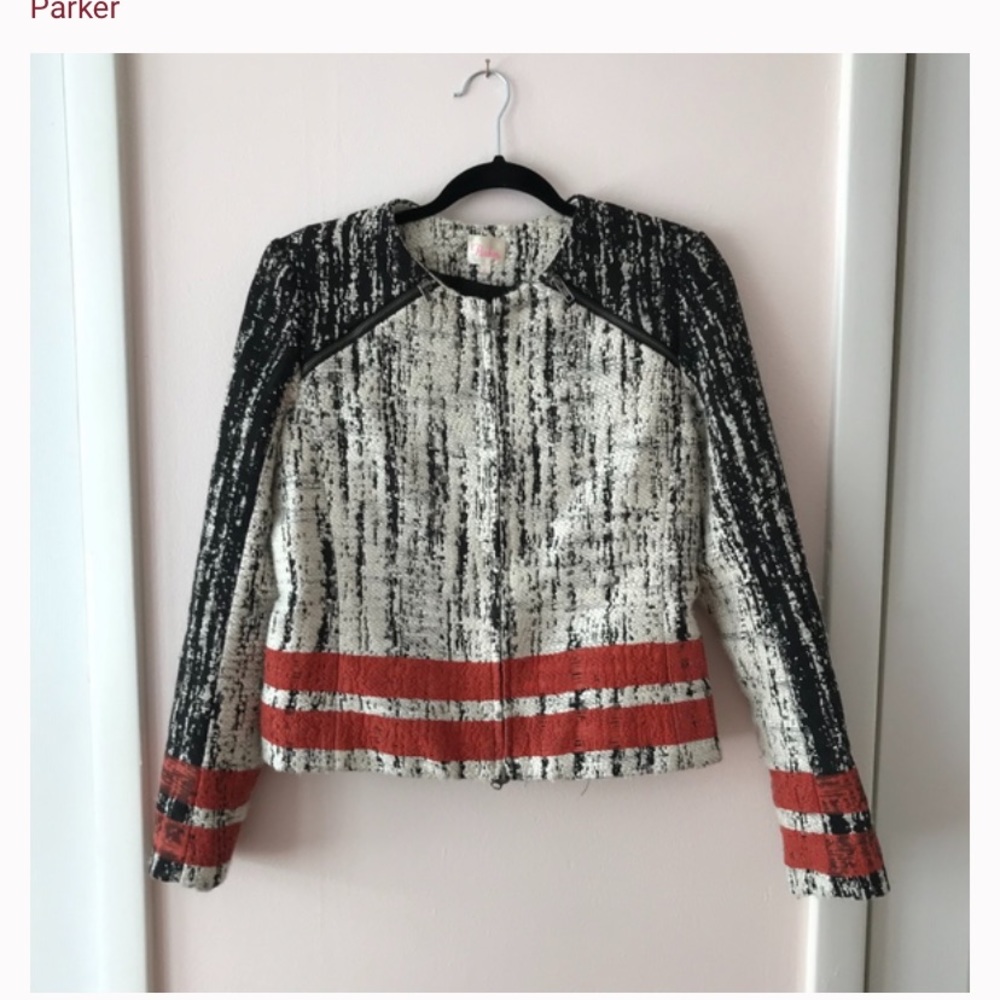 Parker Boucle Color Block Blazer - image 5